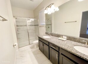 Bathtub, hair dryer, towels