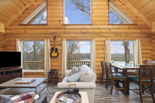 Smart TV, DVD player, books