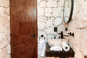 Towels, soap, toilet paper