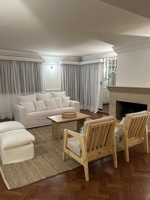 TV connectée, cheminée