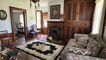 Télévision, cheminée