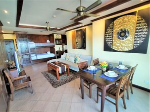 شقة - تجهيزات لذوي الاحتياجات الخاصة | 1 غرفة نوم وخدمة الإنترنت