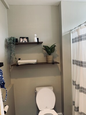 Towels, soap, toilet paper