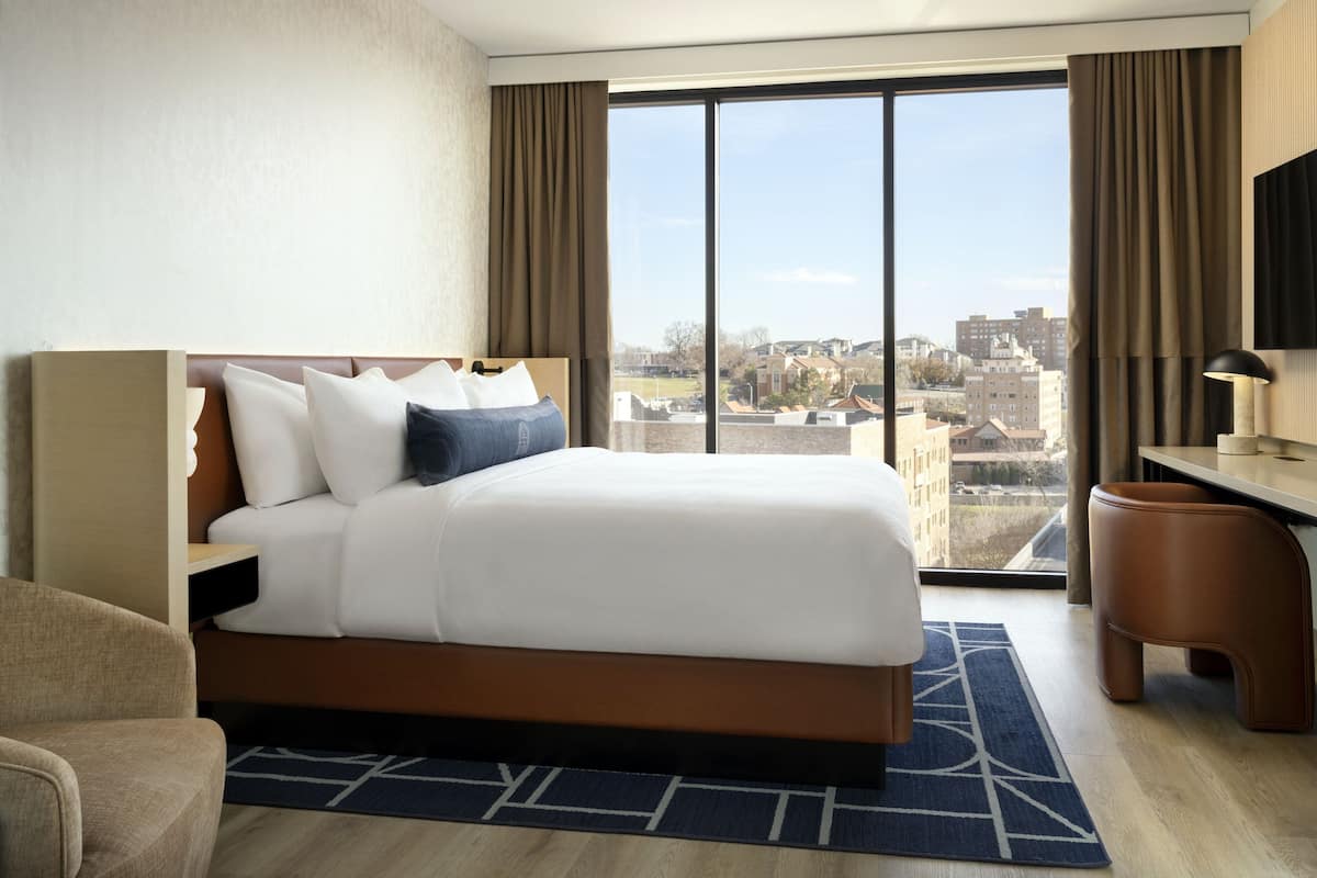 In-room safe, desk, laptop workspace, iron/ironing board