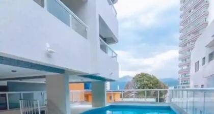 Apto com vista pro Mar sacada gourmet