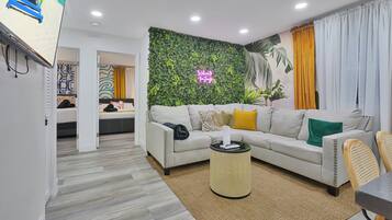 28 beds, sleeps 42, Entire Location Dream - 168 | Living room | 50-inch Smart TV with digital channels, TV, streaming services