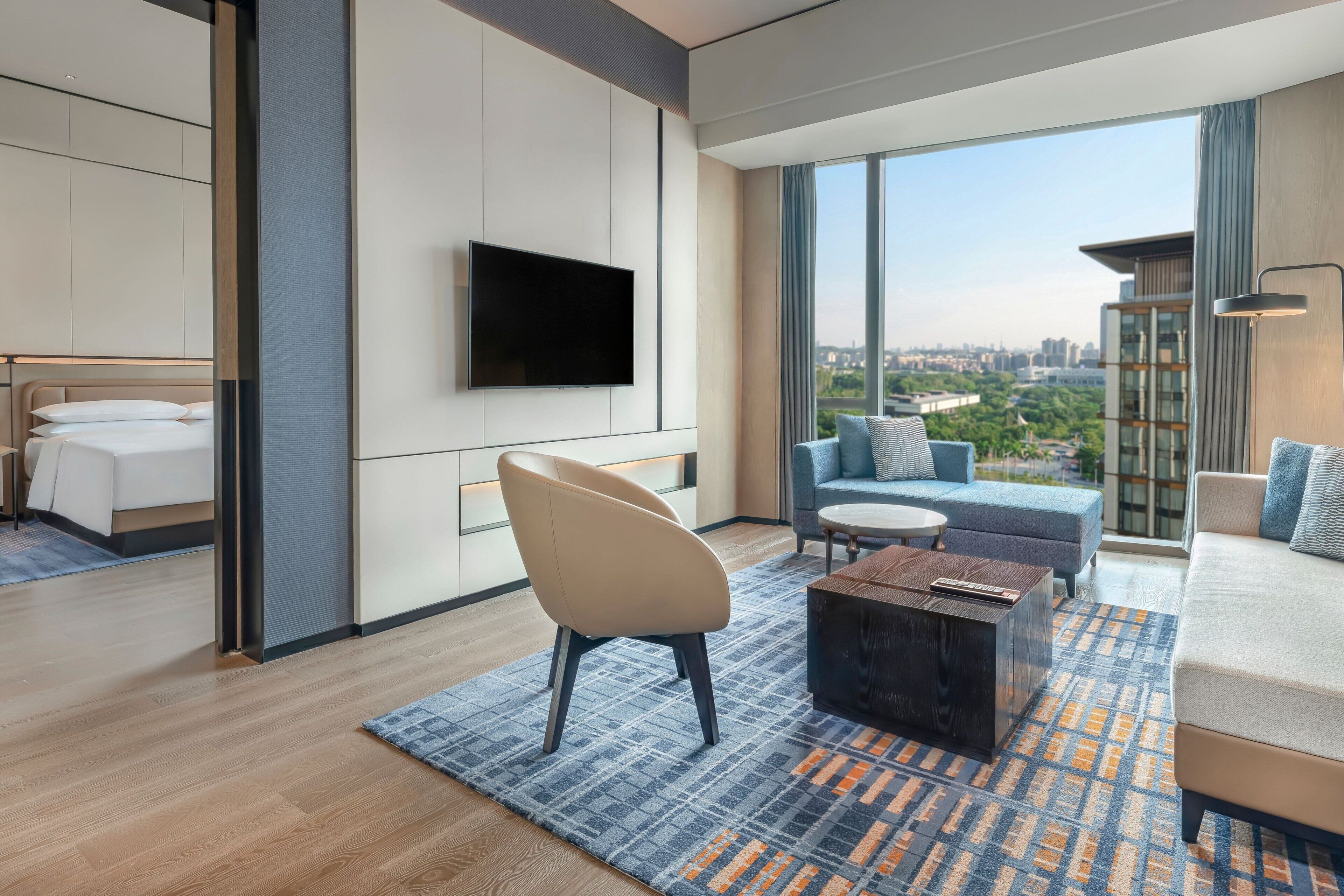 開放式套房, 1 張特大雙人床 | 高級寢具、羽絨被、客房內保險箱、書桌