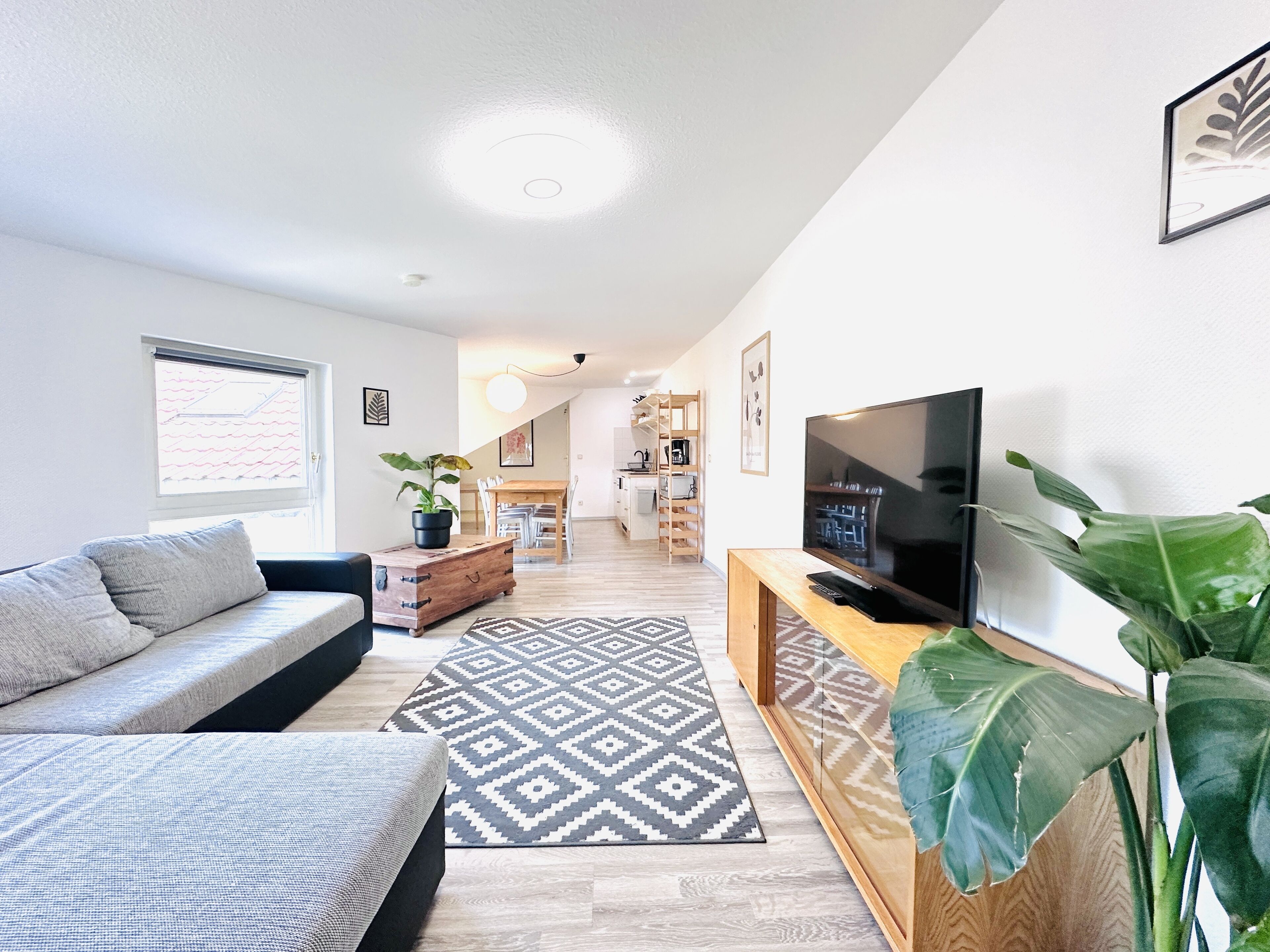 Family Penthouse | Living area | 40-inch flat-screen TV with cable channels