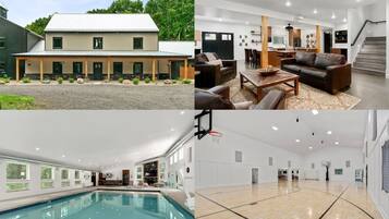 Alberca techada y alberca climatizada