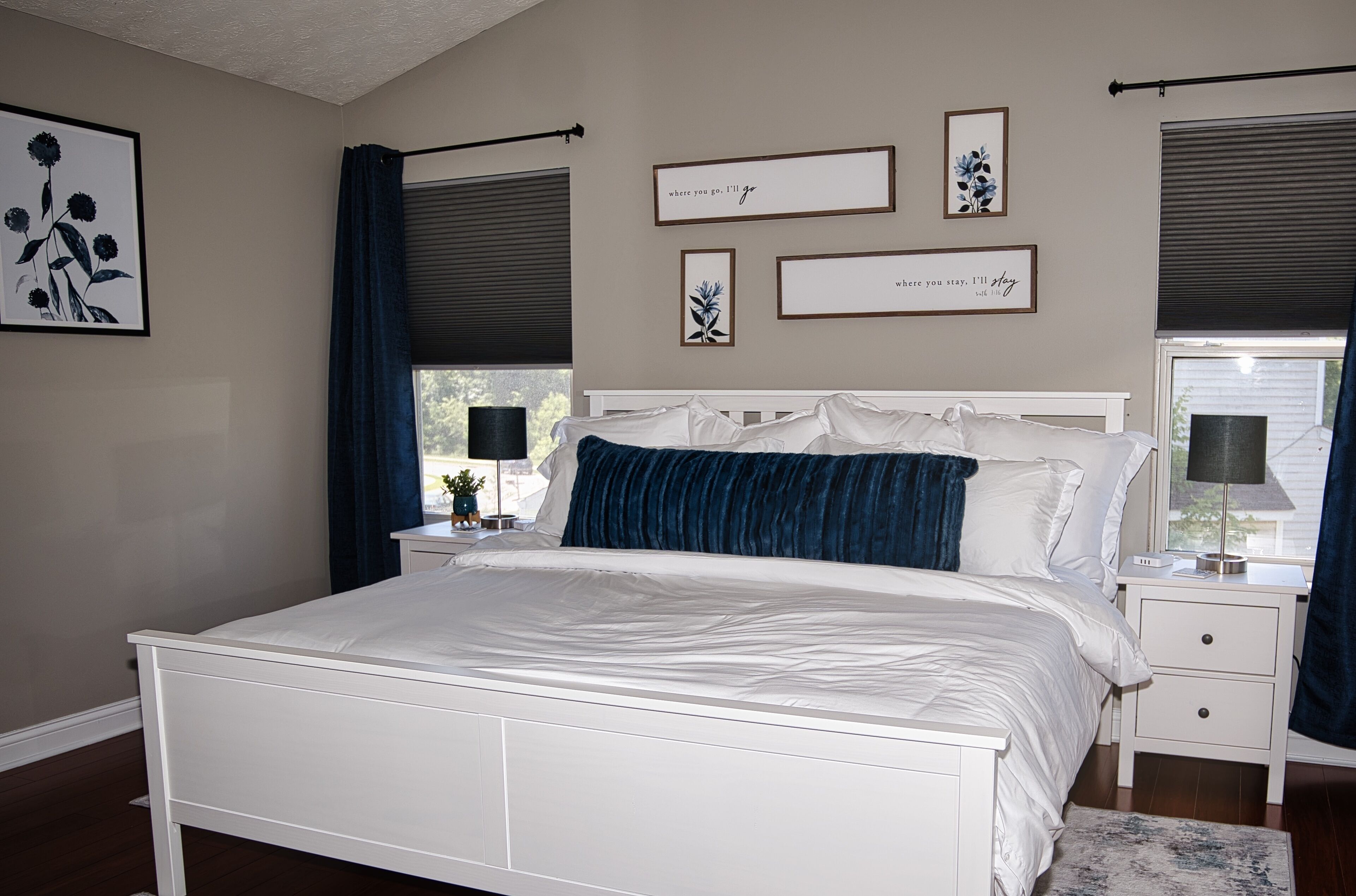 4 bedrooms, desk, iron/ironing board, travel crib