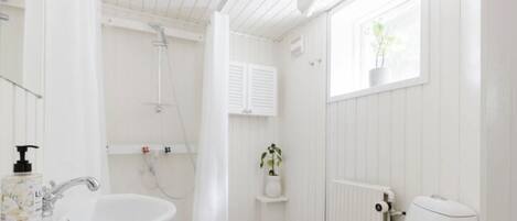 Dusche, Handtücher, Seife, Shampoo