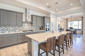 House (3 Bedrooms) | Interior - Private Pool & Grill: Modern Goodyear Retreat (Goodyear)