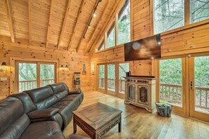 Interior - Walk to Golfing: Grand Maggie Valley Cabin! (Maggie Valley)