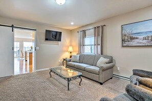 House (2 Bedrooms) | Interior - Waterfront East China Home w/ Dock & Patio! (East China)