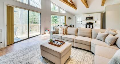 Deck & Community Perks: Bright Pocono Lake Home!