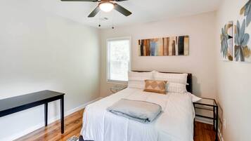 3 bedrooms, free cots/infant beds, bed sheets