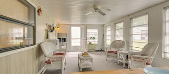 Beachy Lewes Home w/ Outdoor Shower & Fire Pit!