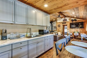 House (3 Bedrooms) | Interior - 9 Mi to Bass Lake: Cabin w/ Fire Pit in Wishon! (Wishon)