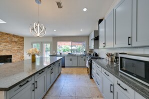 Microwave, oven, stovetop, dishwasher