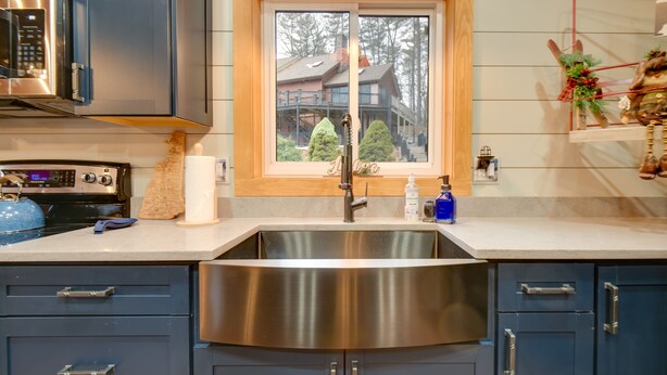 Private kitchen - Cozy Ossipee Vacation Rental: Walk to Beach! (Center Ossipee)