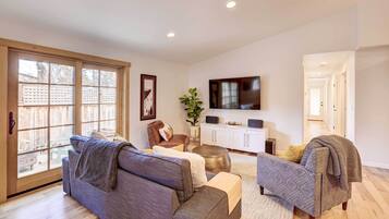 TV, video-game console, books