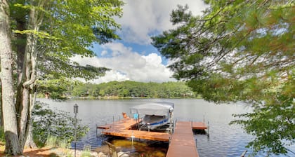 Lakefront Cabin w/ Private Dock & Fire Pit!