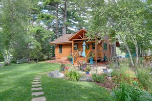 House (2 Bedrooms) | Exterior - Lakefront Cabin w/ Private Dock & Fire Pit! (Minocqua)