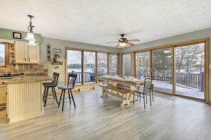 House (5 Bedrooms) | Dining - Lake Nokomis Escape w/ Dock & Beach Access (Tomahawk)