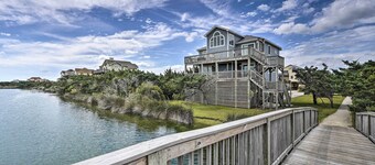Avon Home on the Channel w/ Deck & Views!
