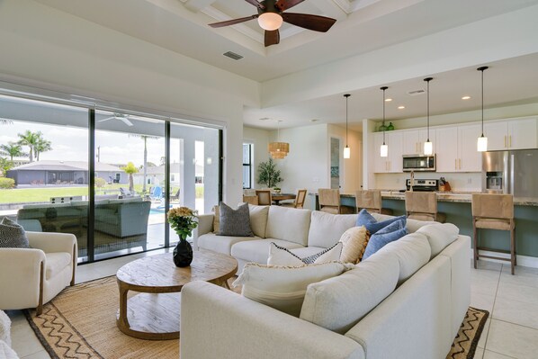 House (3 Bedrooms) | Interior - Pool & Gulf Access Canal: Chic Cape Coral Home! (Cape Coral)