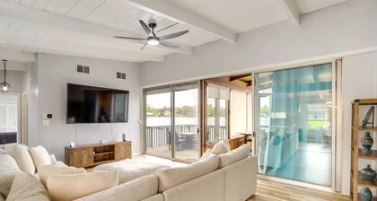 Riverfront Elkhart Rental: Deck & Ping Pong Table!