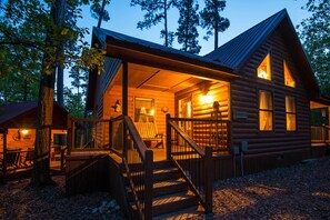 House (2 Bedrooms) | Front of property - Broken Bow Rental Cabin w/ Hot Tub & Bar (Broken Bow)