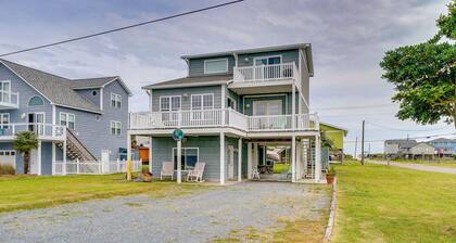 Topsail Beach Vacation Rental: Steps to Shore!