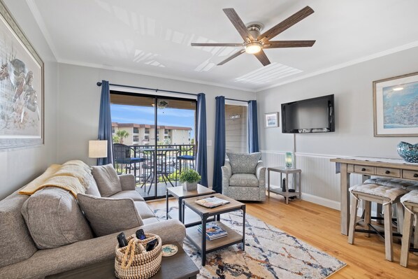 Apartment (1 Bedroom) | Living area | TV, DVD player - On-site Beach Access: Hilton Head Island Condo (Hilton Head Island)