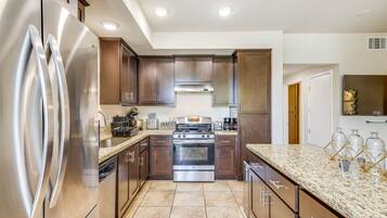 Microwave, oven, stovetop, dishwasher