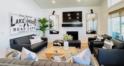 Pool Access & Lake Views: Modern Garden City Home