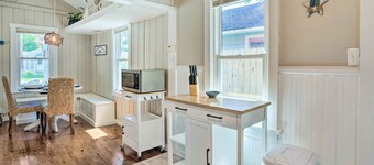 Chic Cottage w/ Private Yard: Steps to Beach!
