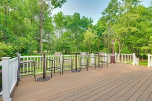 屋外ダイニングエリア