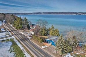Interior - Fireplace! Waterfront Gem Near Leelanau Wine Trail (Suttons Bay)