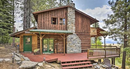 Peaceful Cabin w/ Mtn + River Views, Fire Pit