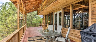 Peaceful Cabin w/ Mtn + River Views, Fire Pit