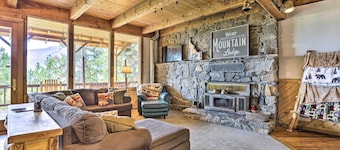 Peaceful Cabin w/ Mtn + River Views, Fire Pit