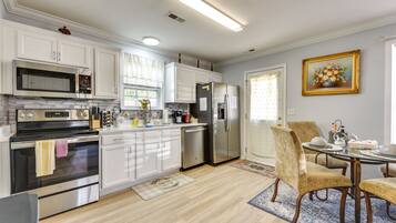 Microwave, oven, stovetop, dishwasher