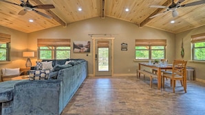 Living area - Peaceful Clayton Cabin - Walk to Sardis Lake! (Clayton)