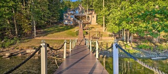 奇卡馬加湖豪華度假屋，附船塢！