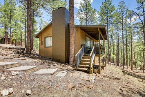 Covered Deck & Grill: Cozy Greer Hideaway!