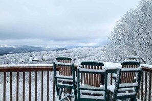 House (4 Bedrooms) | Interior - Deck + Million Dollar Views: Beech Mountain Cabin (Banner Elk)