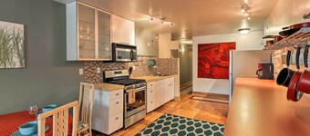 Walk to Town & Coast: Anchorage Condo w/ Fireplace