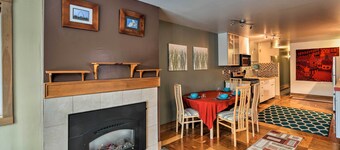 Walk to Town & Coast: Anchorage Condo w/ Fireplace