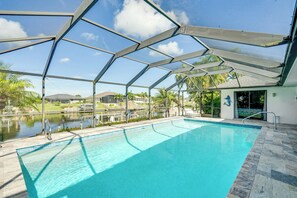 Villa (3 Bedrooms) | Interior - Canal-front Outdoor Space: Home in Cape Coral (Cape Coral)